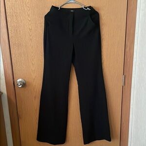 Express Editor Flair Trouser High Rise Black Women's Pants